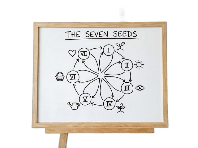 Seven Seeds whiteboard